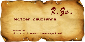 Reitzer Zsuzsanna névjegykártya